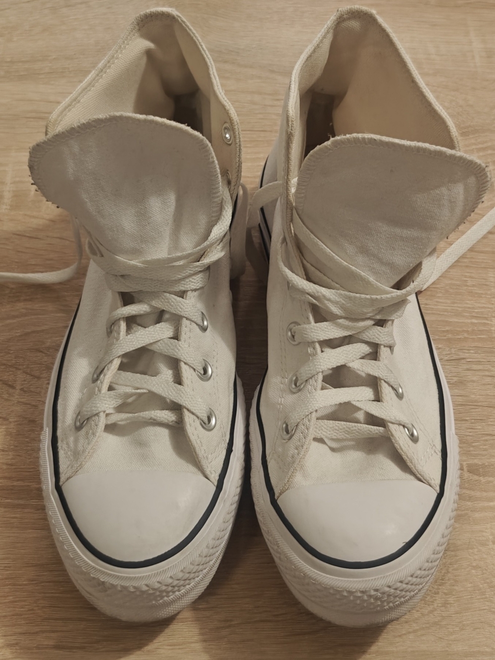 Converse Chuck Taylor All Star Lift Platform High Top White Size 10 - Picture 9 of 12